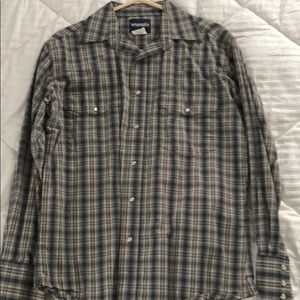Wrangler pearl snap button up